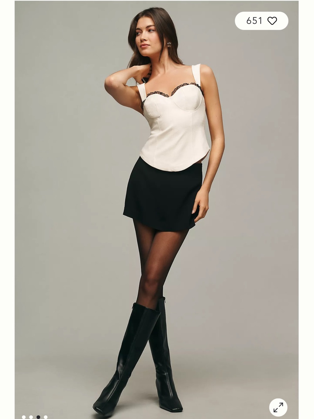 Reformation Alisa Sleeveless Sweetheart Top Size 12